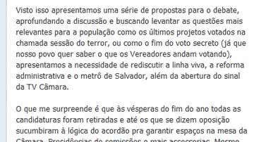 Imagem Na capital da resistência, Hilton 50 se lança candidato à presidência da Câmara
