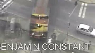 Imagem Vídeo: homem morre depois de ser atropelado por trem