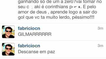 Imagem Cássio, do Corinthians, manda torcedor tomar no c*