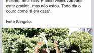 Imagem Ivete desmente gravidez: “minha barriga é prisão de ventre mesmo”