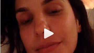 Imagem Doente, Ivete cancela show e posta vídeo. Assista