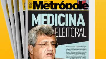 Imagem Jornal da Metrópole: "João Bacelar usa unidades de saúde para se promover&q