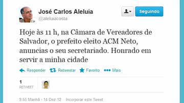 Imagem Aleluia confirma que fará parte da equipe de Neto