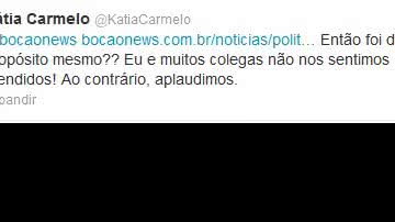 Imagem Kátia Carmelo ironiza declarações de JH sobre o TCM