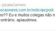 Imagem Kátia Carmelo ironiza declarações de JH sobre o TCM