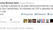 Imagem Presidente do PDT xinga e agride fisicamente vereador Brizola Neto