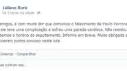 Imagem Amigos e familiares prestam apoio à família Perrone