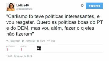 Imagem PT já resgatou o carlismo, diz Lídice 