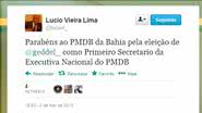 Imagem Geddel é o único baiano na executiva nacional do PMDB