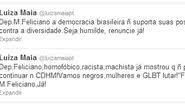 Imagem Luiza Maia dispara contra Feliciano: "renuncie já"