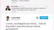 Imagem Rui Costa elogia Luiza Maia e leva alfinetada