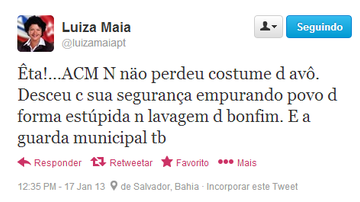 Imagem Na Lavagem do Bonfim, Luiza Maia dispara contra Neto