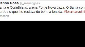 Imagem Mano Góes desabafa contra derrota, Fonte Nova vazia e pede saída de MGF