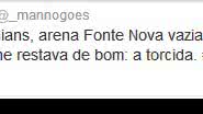 Imagem Mano Góes desabafa contra derrota, Fonte Nova vazia e pede saída de MGF