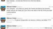 Imagem Márcio Victor detona Multishow: "Poderia responder o motivo da máfia?"