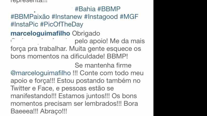 Imagem Campanha no Instagram tenta recuperar moral de MGF