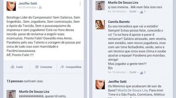 Imagem Mulher de Oswaldo de Oliveira detona o Botafogo em postagem no Facebook