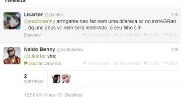 Imagem Naldo perde a linha no Twitter e manda um "vtnc" para internauta
