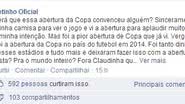 Imagem Netinho sobre abertura da Copa: "foi de pobreza criativa única"