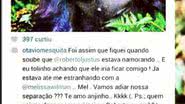 Imagem Mesquita faz piada sobre Justus, que dá uma 'baixa' no amigo