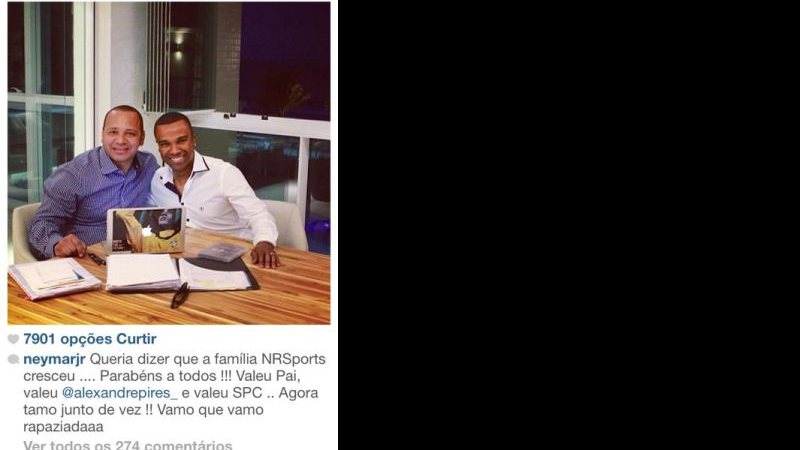 Imagem Parceria: pai de Neymar firma sociedade com Só Pra Contrariar