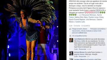 Imagem Paulo Gustavo cai de escada e desloca braço em teatro