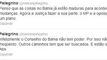 Imagem Crise no Bahia: Pelegrino ameaça ir à Justiça e ao Ministério Público