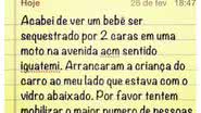 Imagem Nada de sequestro: mãe do bebê fala com exclusividade ao Bocão News