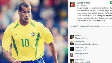 Imagem Rivaldo detona Galvão Bueno: "Não preciso do seu reconhecimento"