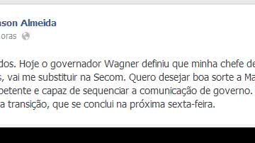 Imagem Rui Costa e Elias Sampaio são exonerados. Robinson Almeida sai na sexta