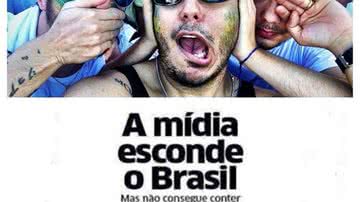 Imagem Saulo, Tomate e Levi Lima se encontram na manifestação em Salvador