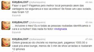 Imagem Mulher diz que 12 Iphones foram roubados em show do Chiclete com Banana