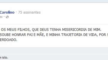 Imagem Toinho Carolino: Se errei com meus filhos, que Deus tenha misericórdia
