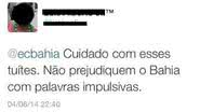 Imagem Twitter oficial do Bahia 'fala demais' e causa polêmica