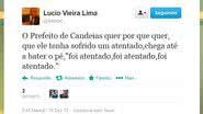 Imagem Lúcio Vieira Lima ironiza Sargento Francisco sobre suposto atentado