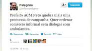 Imagem Pelegrino não esquece derrota e cutuca ACM Neto