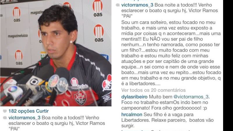 Imagem “Eu não vou ser pai de filho nenhum”, diz Victor Ramos