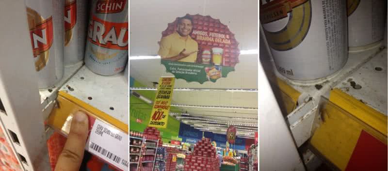 Imagem Você repórter: baratas vão ‘tomar cerveja’ no Extra da Rótula do Abacaxi