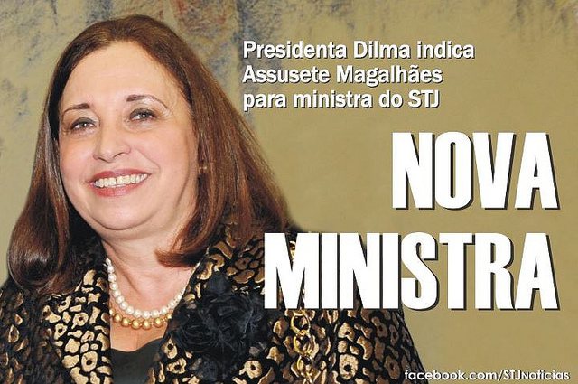 Imagem Assusete Magalhães é nomeada ministra do STJ