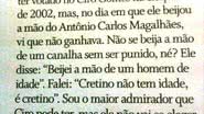 Imagem Chico Anysio chama ACM de canalha e cretino