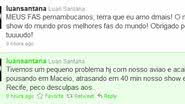 Imagem Luan Santana irrita produtores de evento