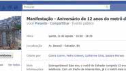Imagem Internautas organizam “aniversário” do metrô