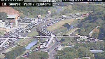 Imagem Tráfego intenso em alguns pontos da cidade