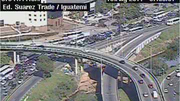 Imagem Acidentes e manifestação complicam o tráfego