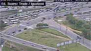 Imagem Acidente e obra na via congestionam o tráfego