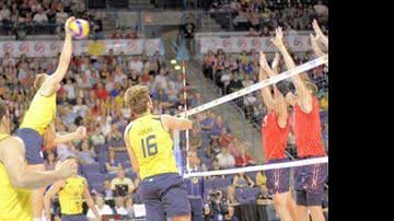 Imagem Brasil vence os EUA pela Liga Mundial de Vôlei