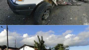 Imagem Acidente na BA-250 parte carro ao meio