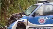 Imagem Oito carros ficam destruídos durante acidente envolvendo carro da PM