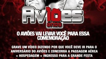 Imagem Aviões do Forró lança promoção para show dos 10 anos da banda