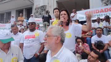 Imagem Servidores Municipais protestam contra ameaça de corte do Plano de Saúde